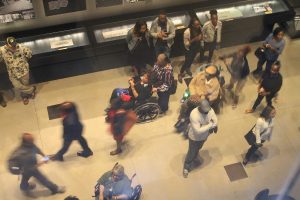 african american museum crowd